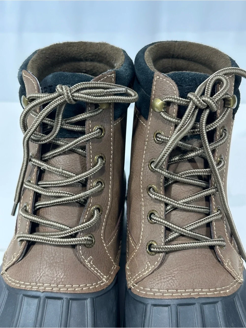 #288 Sperry STS14142 Mens Brewster Brown Boots Ankle Waterproof Size 9